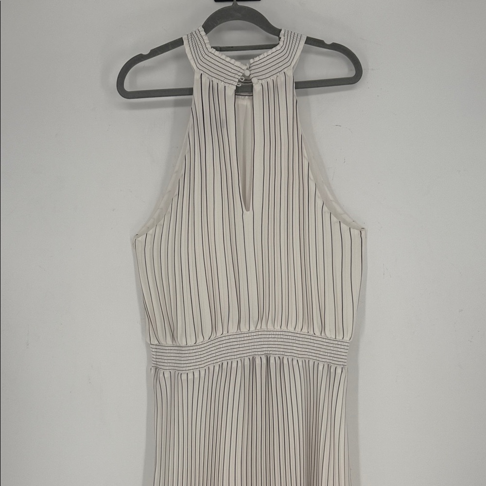 WHBM Pleated Midi Halter Dress size 14 - Picture 10 of 14